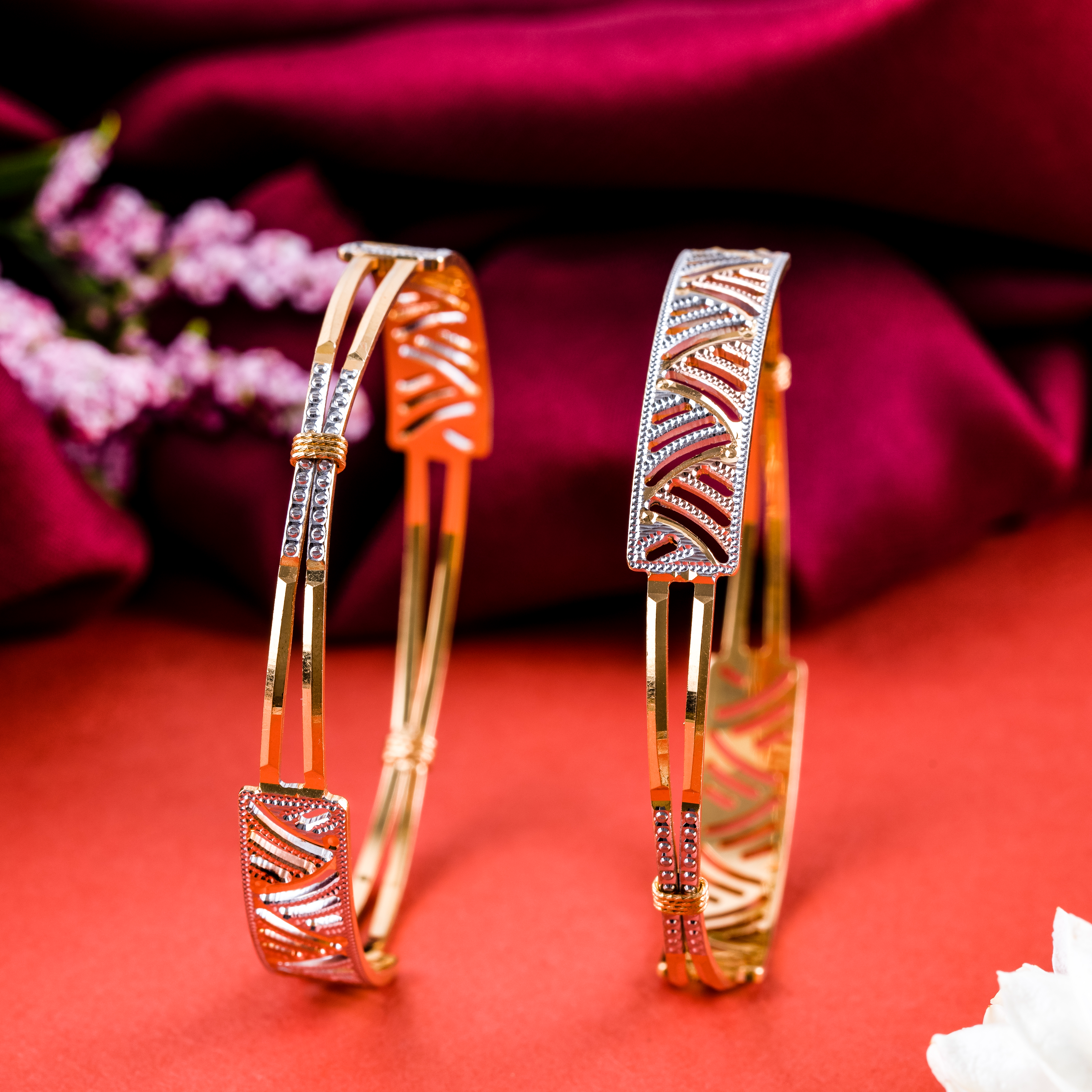 Rodium Cutting Bangle