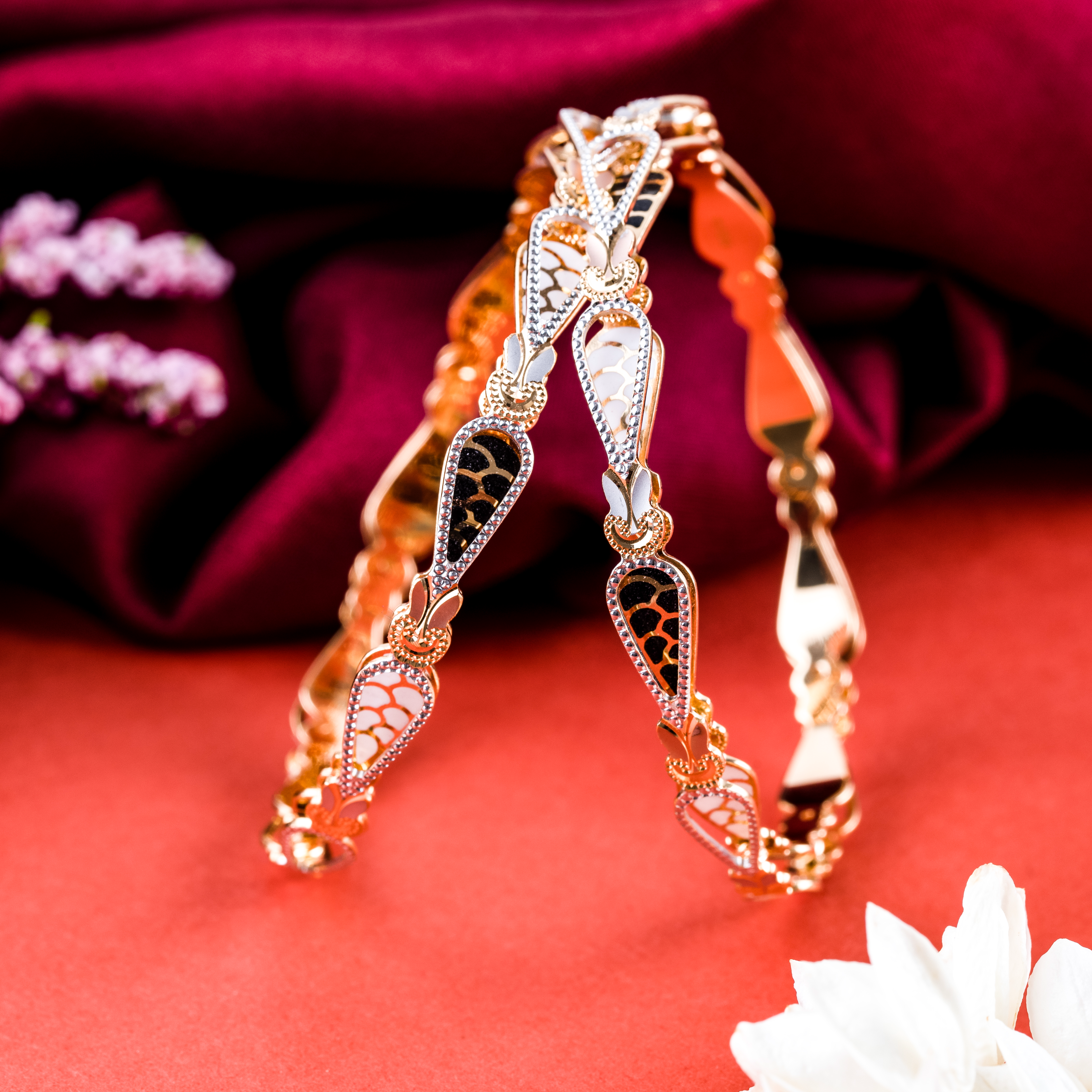 Rodium Cutting Bangle