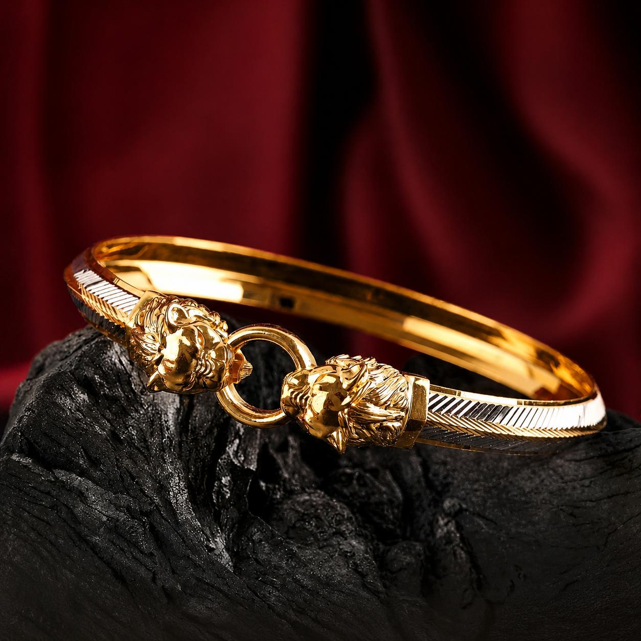 Mens Lion Face Kada