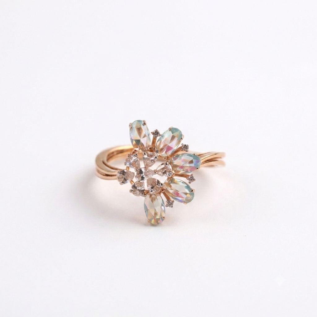 Pastel stone ring hover